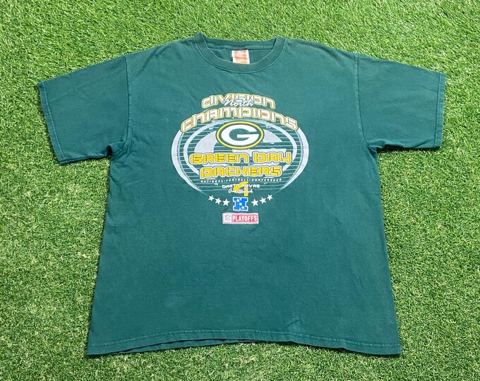 Vintage Green Bay Packers Brett Favre T Shirt Tee Size Xtra Large XL NFL Football Wisconsin Pack Cheese Head 1990s 90s