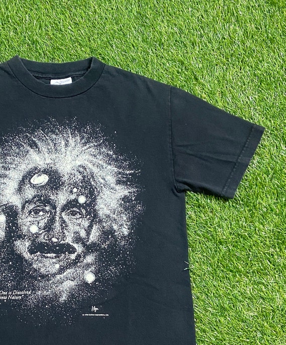 Vintage Albert Einstein T Shirt Tee Made USA Size Small S E=MC2