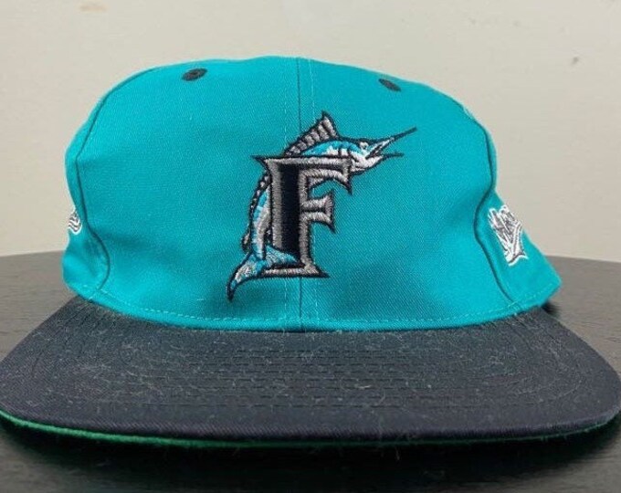 Vintage Florida Marlins Snapback Hat Twins Enterprise OSFA MLB Baseball National League Miami Fl 1990s 90s