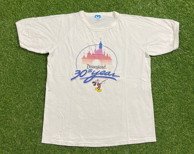 Vintage Disneyland T Shirt Tee Made USA Size Xtra Large XL Walt Disney World Mickey Mouse WDW Classic Magic Kingdom 1990s 90s