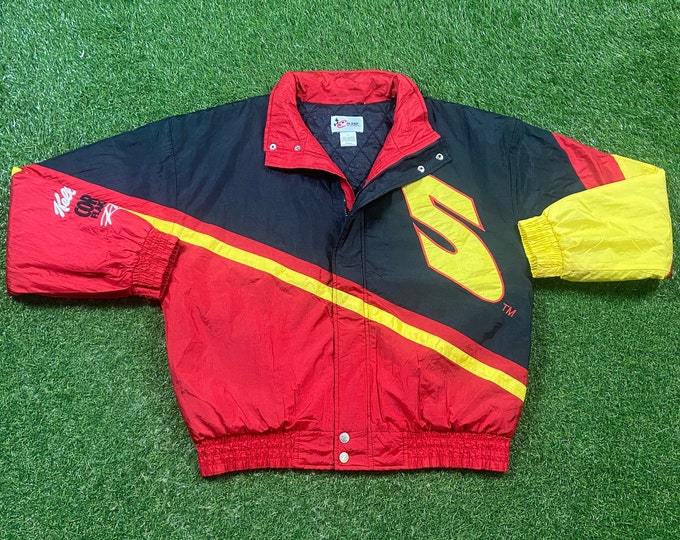 Vintage Terry Labonte #5 Windbreaker Jacket Chase Authentics Size Large L NASCAR All Over Racing Daytona 500 Light Rain Coat 1990s 90s