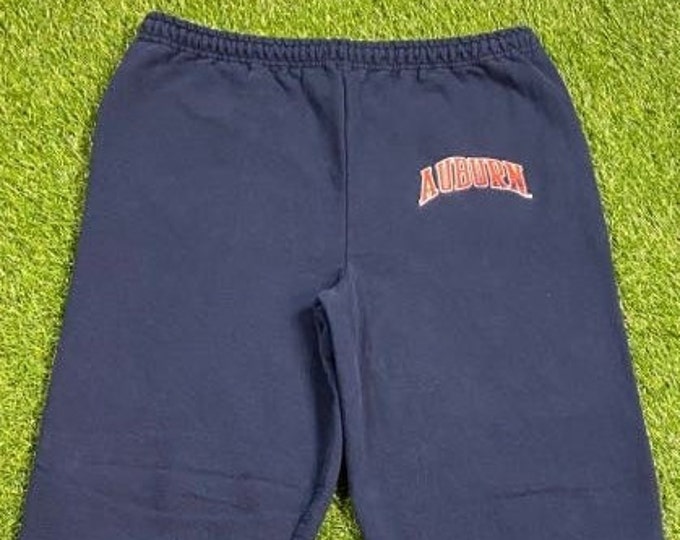 Vintage Auburn University Tigers Sweatpants Size Medium M NCAA College Football Retro Alabama Sec War Eagle 1990s 90s