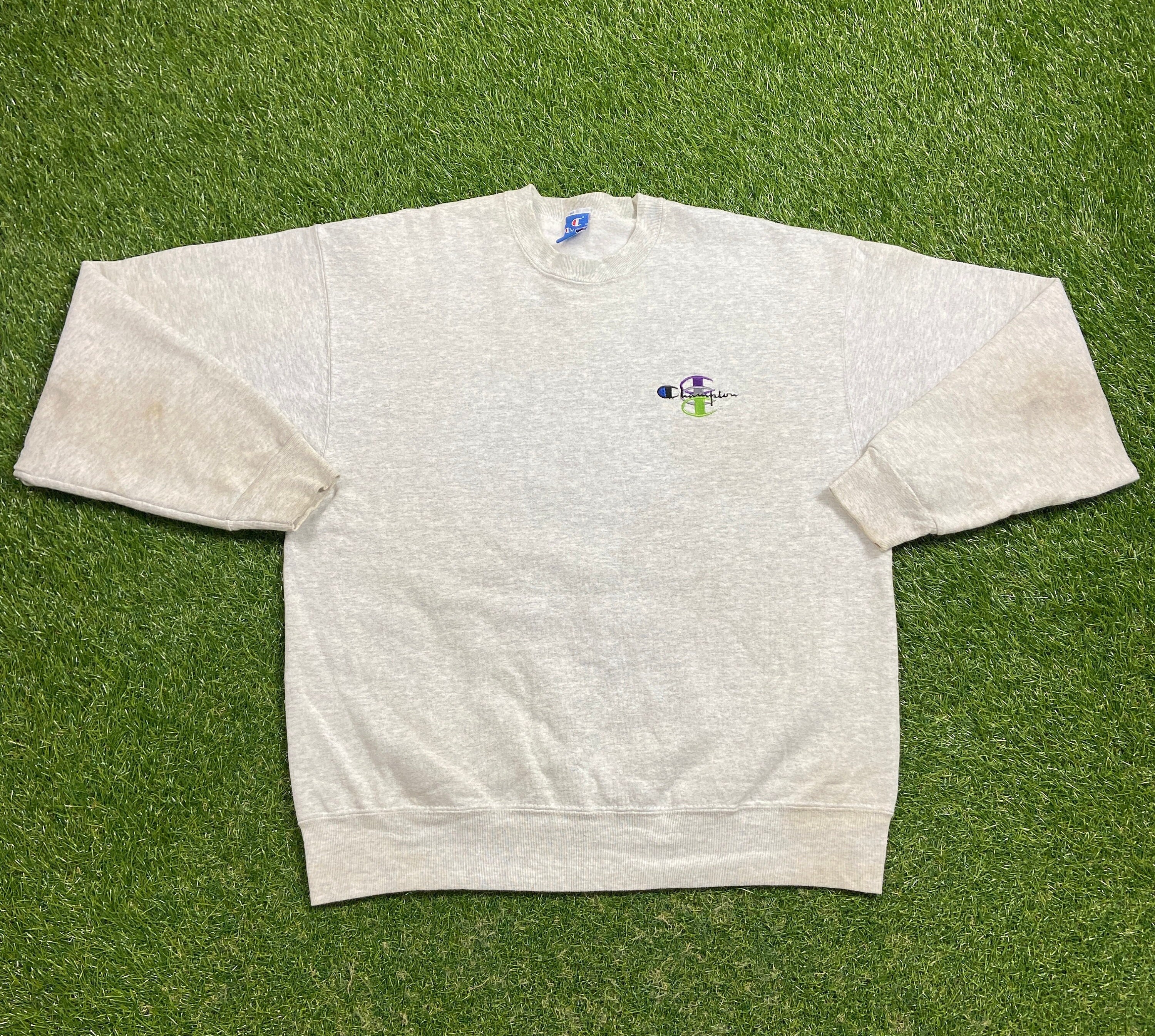 Vintage 90s Champion Large Reverse Weave Sweatshirt Gray