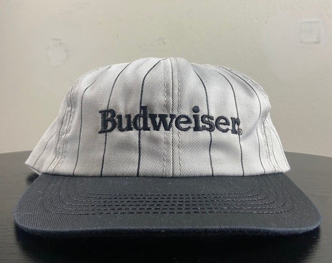 Vintage Budweiser Snapback Hat Made USA OSFA Beer Brew Alcohol 1990s 90s Original Cap