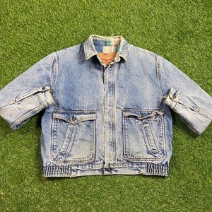 Vintage Levi&#39;s Strauss Jean Jacket Size Medium M American USA Classic Blue Jean Jacket Button Down 1990s 90s Original