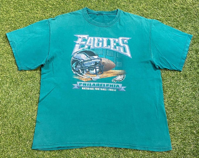 Vintage Philadelphia Eagles T Shirt Tee Size Xtra Large XL NFL Football NFC Pennsylvania 00s