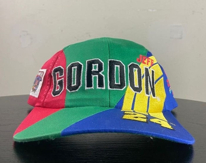 Vintage Jeff Gordon 24 Snapback Hat Competitors View OSFA NASCAR Racing Daytona 500 1990s 90s
