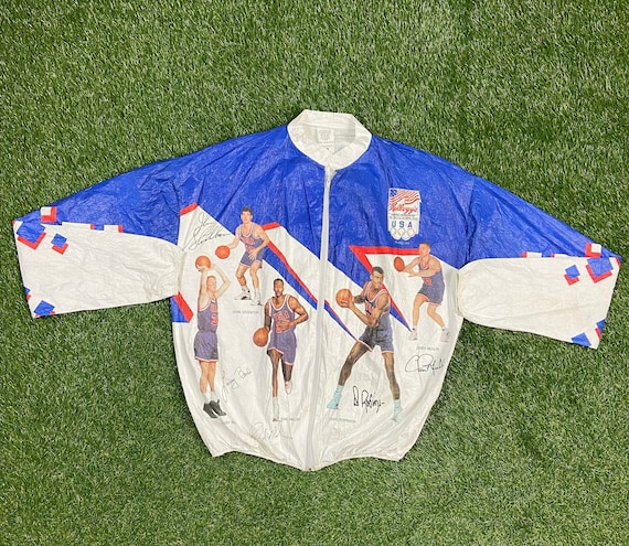 Vintage Olympic Games USA Basketball 92 Dream Team Windbreaker
