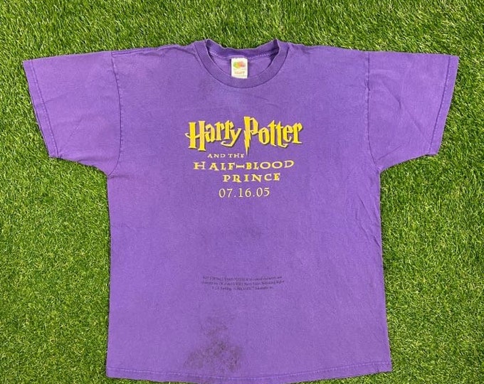 Vintage Harry Potter and Half Blood Prince T Shirt Tee Fruit of the Loom Size Xtra Large XL J. K. Rowling Warner Bros Film