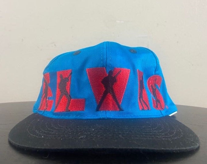 Vintage Elvis Snapback Hat Cap OSFA Classic Rock The King Graceland 1990s 90s