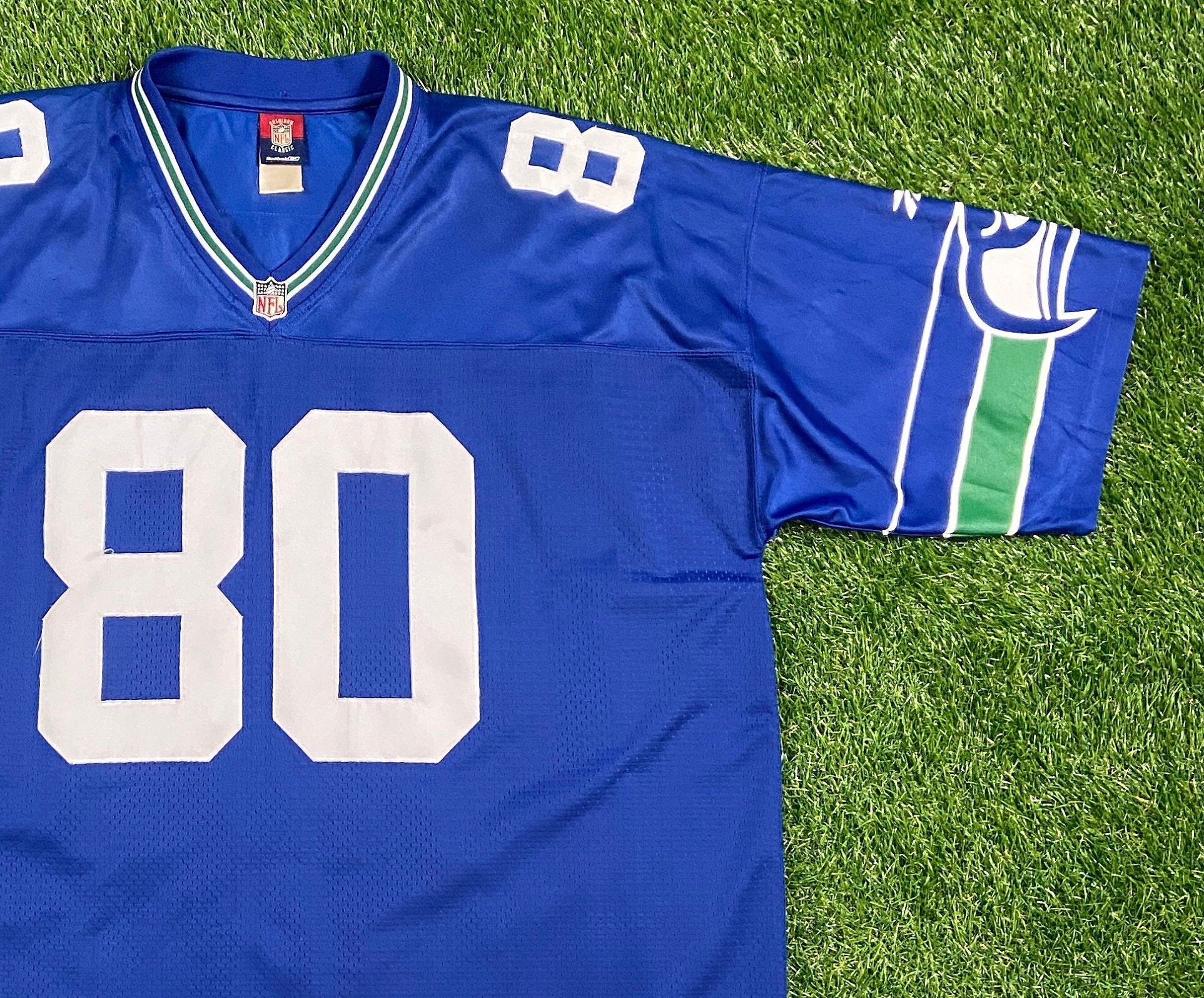 Vintage Seattle Seahawks 80 Steve Largent Jersey Reebok Size Etsy