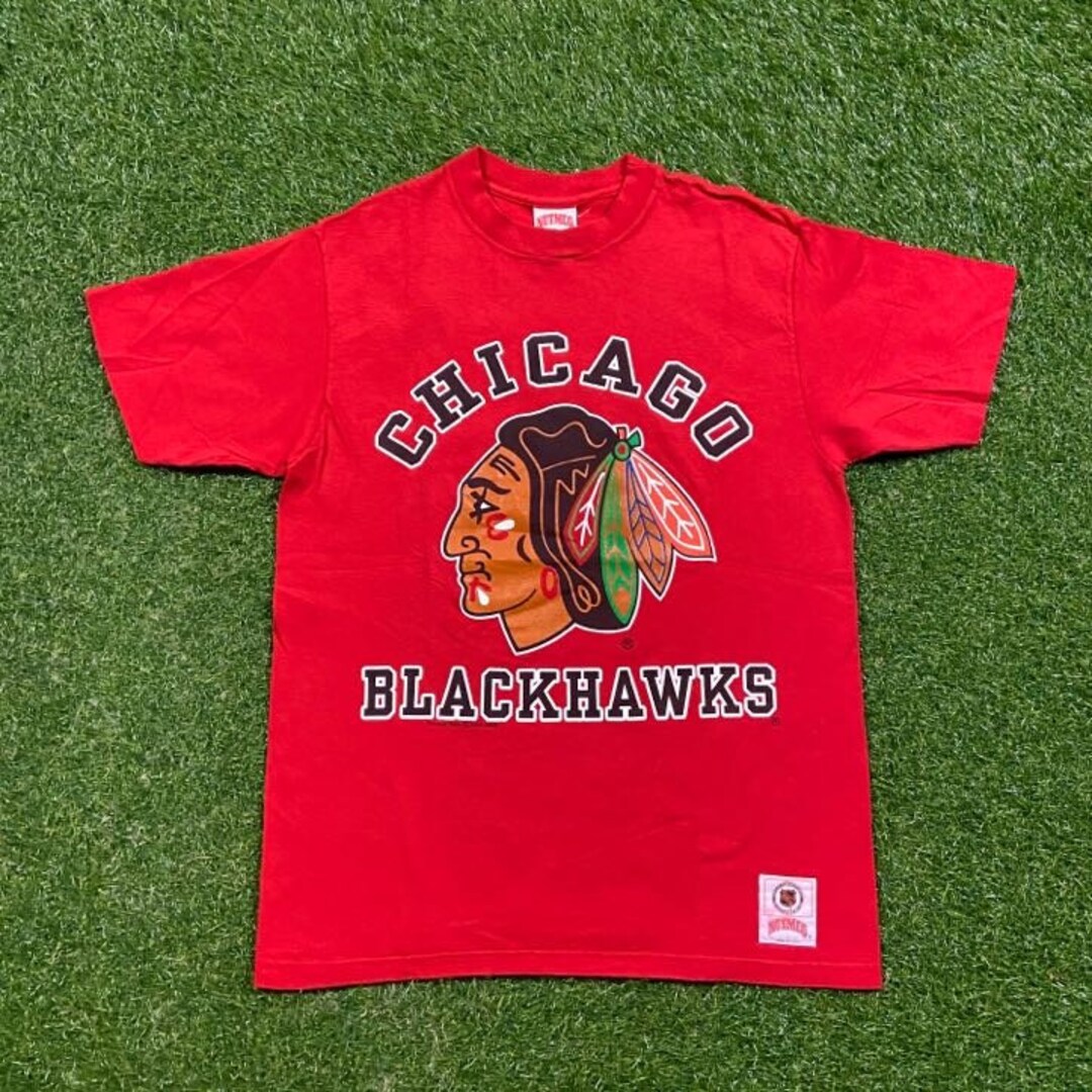 1989 Chicago Blackhawks Graphic Crewneck Size Large, Nutmeg Mills