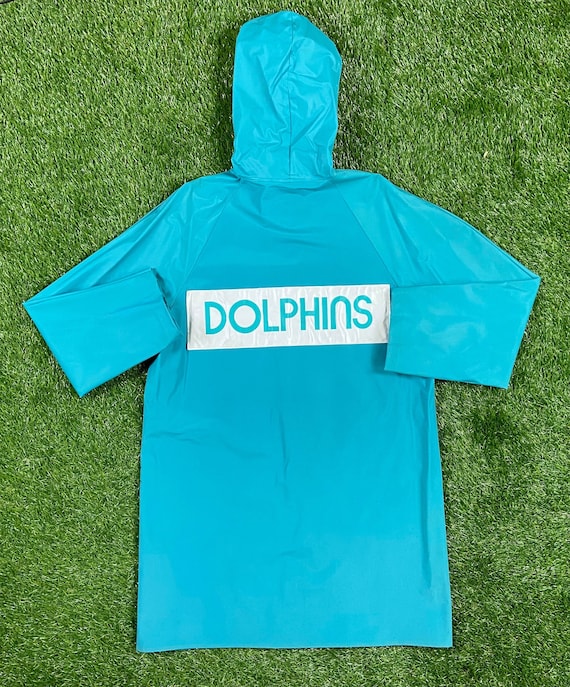 Vintage Miami Dolphins Rain Coat Size 