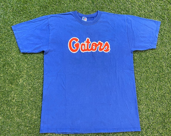 Vintage Florida Gators T-Shirt Tee Russell Athletic Made Usa Size Xtra Large XL NCAA College Football UF University of Florida 1990s 90s
