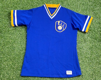 Vintage Milwaukee Brewers Jersey Majestic Made Usa Size Small S