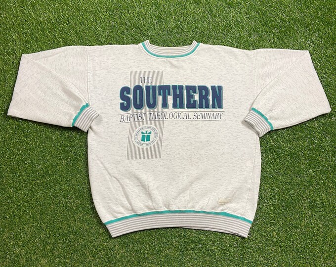 Vintage The Southern Baptist Theological Seminary Crewneck Sweatshirt Size Small S Louisville Kentucky Quality Great Fit Original Pull Over