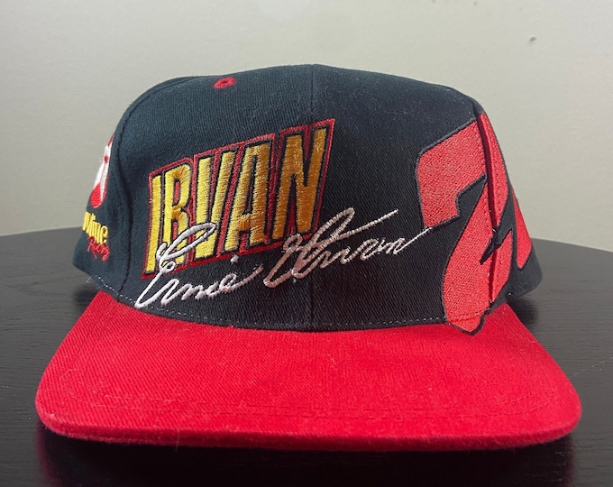Vintage Ernie Irvan #28 Snapback Hat Cap OSFA Classic Car Speedway NASCAR Daytona 500 Motorsports 1990s 90s