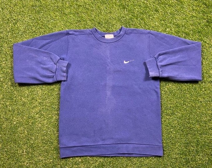 Vintage Nike Crewneck Sweatshirt Made USA Size Large L Air Jordan Nike Air Just Do It Rare 1990s 90s 80s Sportswear Pull Over Oversized