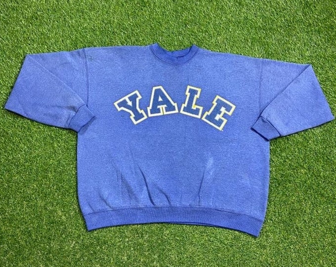 Vintage Yale University Crewneck Sweatshirt American Eagle Outfitters Size XXL NCAA College Ivy League Bulldogs Connecticut New Haven 1990s