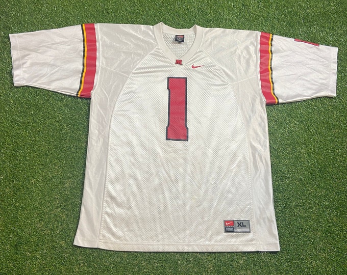 Vintage University of Maryland Jersey Nike Size Xtra Large XL Terrapins NCAA College Football DMV 1990s 90s