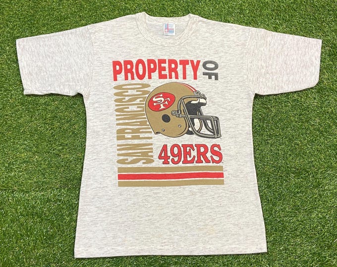Vintage San Francisco 49ers T Shirt Tee Made USA Size Medium M NFL Football Montana California 1990s 90s
