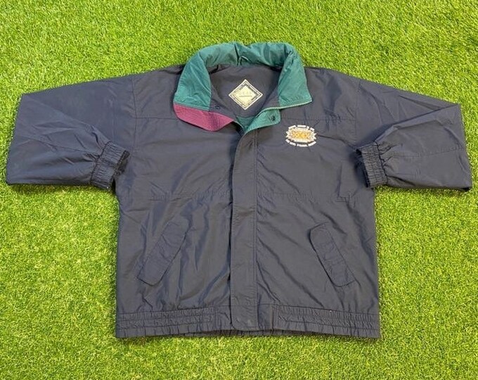 Vintage Super Bowl XXX Windbreaker Jacket Size XXL 2XL NFL Football Dallas Cowboys vs Pittsburgh Steelers 1995 Light Rain Coat 90s