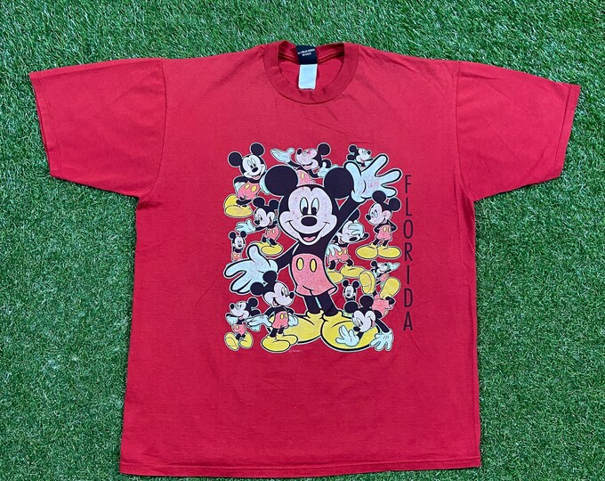 Vintage Mickey Mouse T Shirt Tee Mickey Unlimited Made USA Size Xtra Large XL Walt Disney World Magic Kingdom WDW
