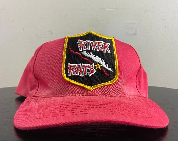 Vintage River Rats Snapback Hat OSFA Multicolor Classic Trucker Hat Rare Cap 1990s 90s
