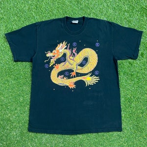 Vintage Dragon T Shirt Tee Lee Größe L Fantasy Art Paper Chinesischer Drache Chinese New Year 1990er Jahre 90er Jahre