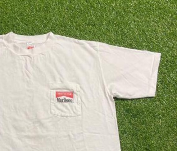 Vintage Marlboro T Shirt Tee Made USA Size Large L American Made