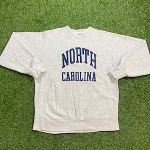 Vintage UNC University of North Carolina Tar Heels Crewneck Sweatshirt Size XL NCAA College Basketball Air Jordan 1990s 90s Pull Over