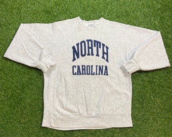 Vintage UNC University of North Carolina Tar Heels Crewneck Sweatshirt Size XL NCAA College Basketball Air Jordan 1990s 90s Pull Over