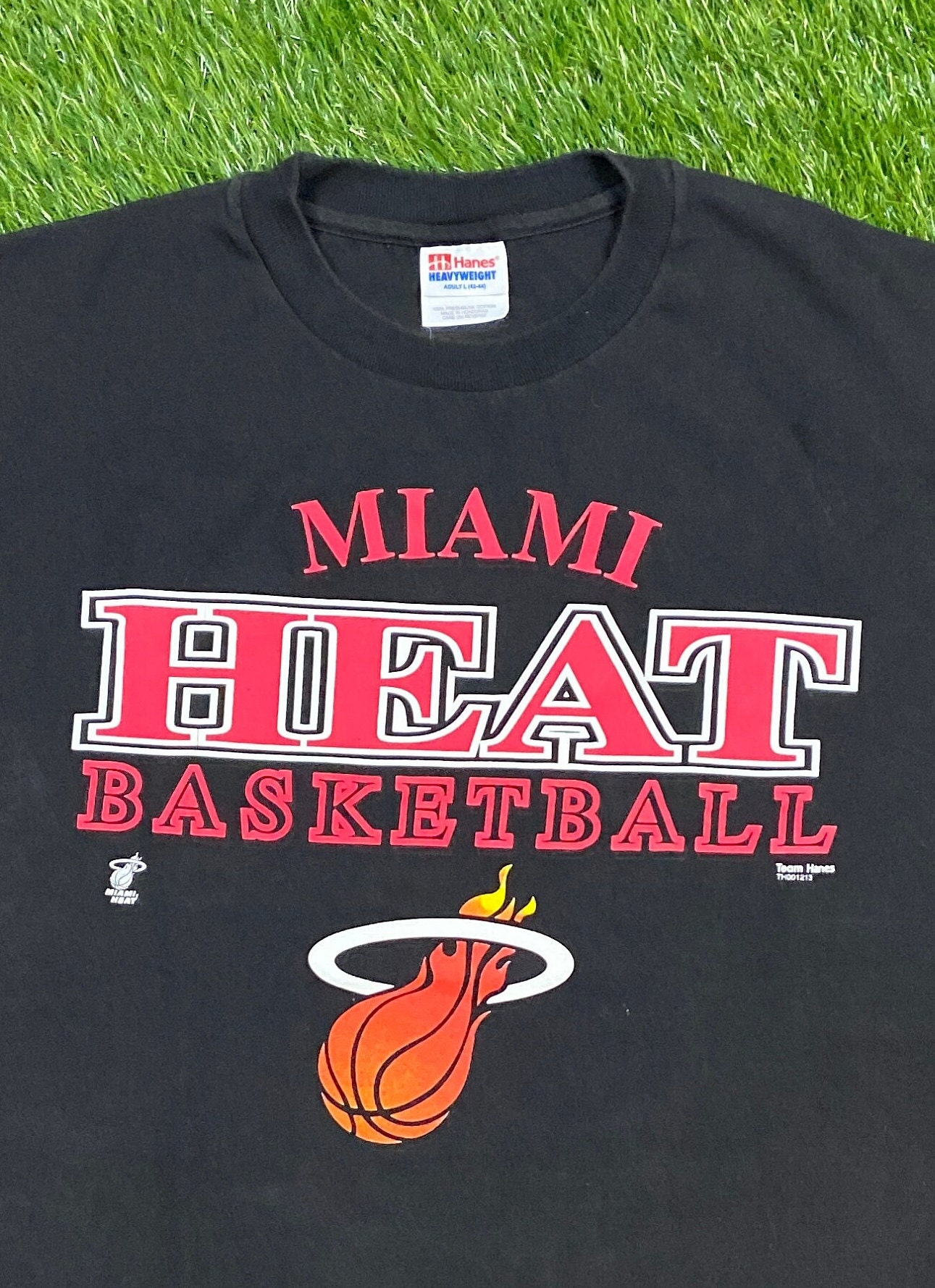 Vintage Miami Heat T Shirt Tee Hanes Size Large L NBA -  Finland