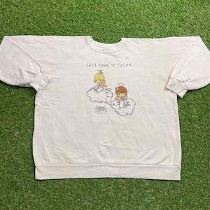 Vintage Precious Moments Crewneck Sweatshirt Made USA Size XXL 2XL Classic Cartoon Pull Over Oversized 1990s 90s