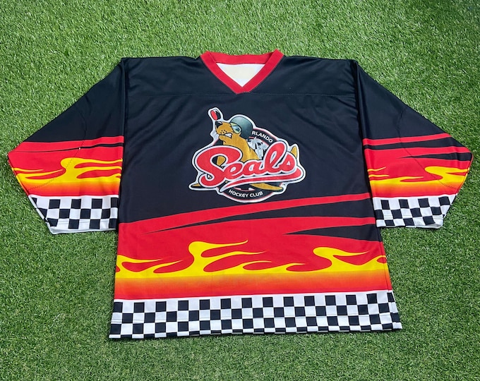Vintage Orlando Seals Hockey Club Jersey Size 3X Solar Bears NHL Hockey Florida Classic 1990s 90s Rare
