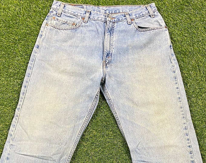 Vintage Levi's Jeans Size 36 x 32 1980s 80s American USA Classic Fit Original Blue Jean Pants Bottoms True Vtg