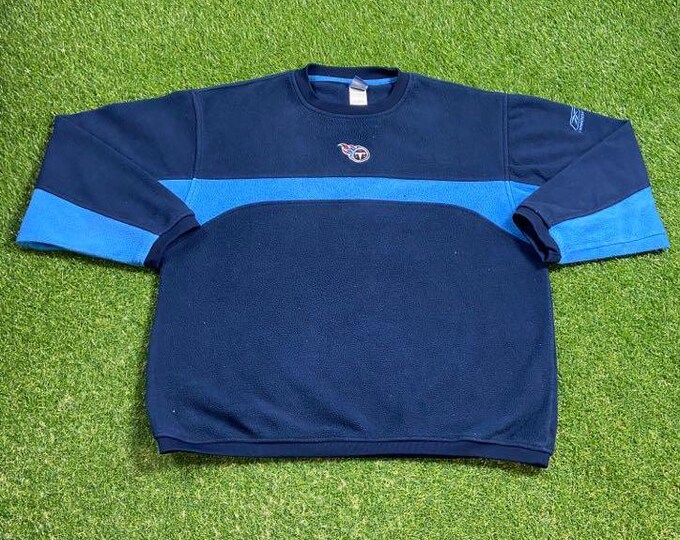 Vintage Tennessee Titans Crewneck Sweatshirt Reebok Size Xtra Large XL NFL AFC Football Oilers 1990s 90s Pull Over Oversized