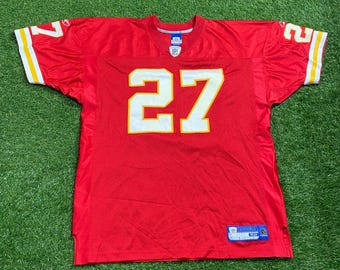 Camiseta vintage de los Kansas City Chiefs de Larry Johnson #27 Reebok Talla XXL 2XL NFL Fútbol KC Missouri Mahomes 00s