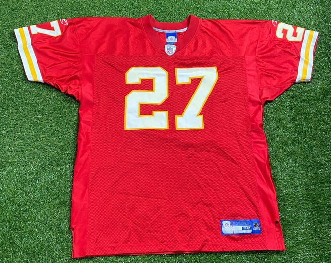 Vintage Kansas City Chiefs Larry Johnson #27 Jersey Reebok Size XXL 2XL NFL Football KC Missouri Mahomes 00s