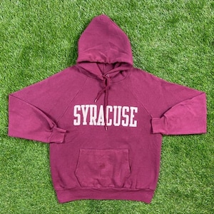 Vintage Syracuse University Hoodie Sweater Comfy 1990s Warm NCAA Basketball Size Medium Retro Oversized Classic College 90s New York USA