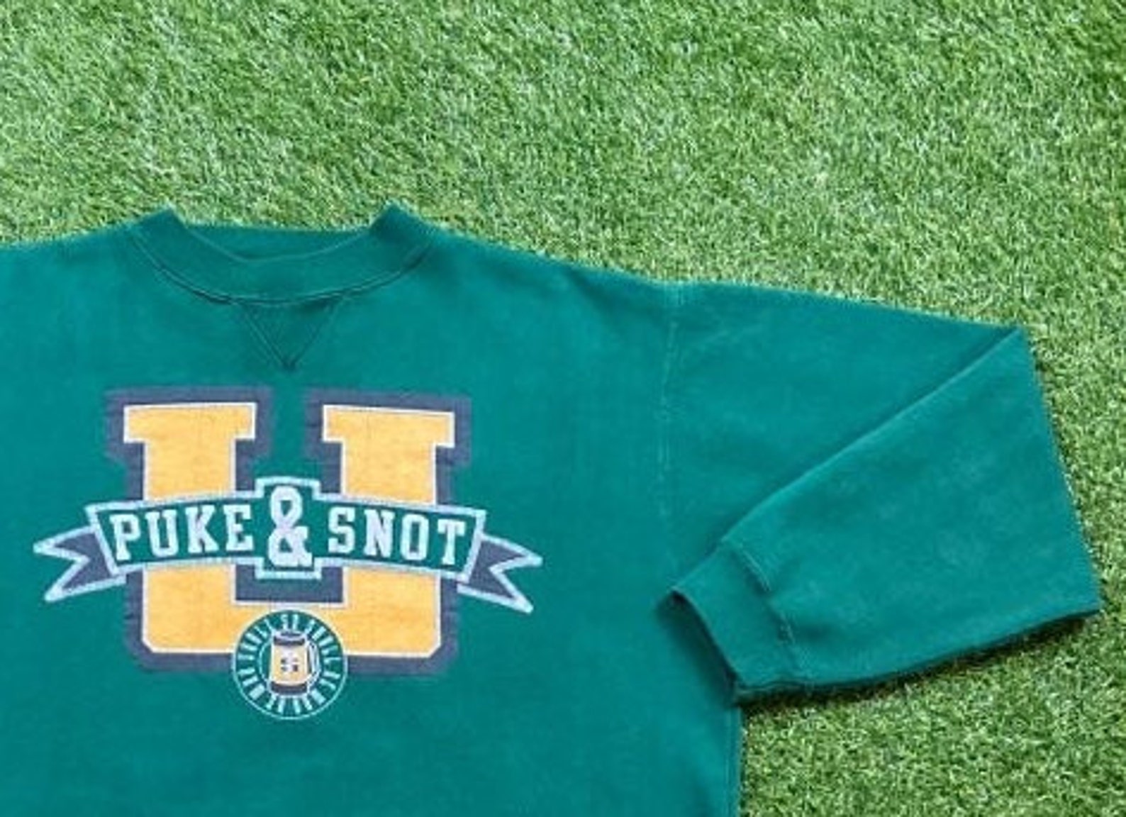 Vintage Puke & Snot Crewneck Sweatshirt Ultimate Sports Wear | Etsy