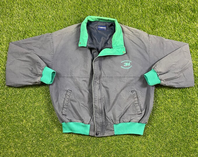 Vintage Continuous 3M Improvement Jacket Holloway Made USA Size Xtra Large XL Fashion Clothing 1980s 80s Rare Jacket