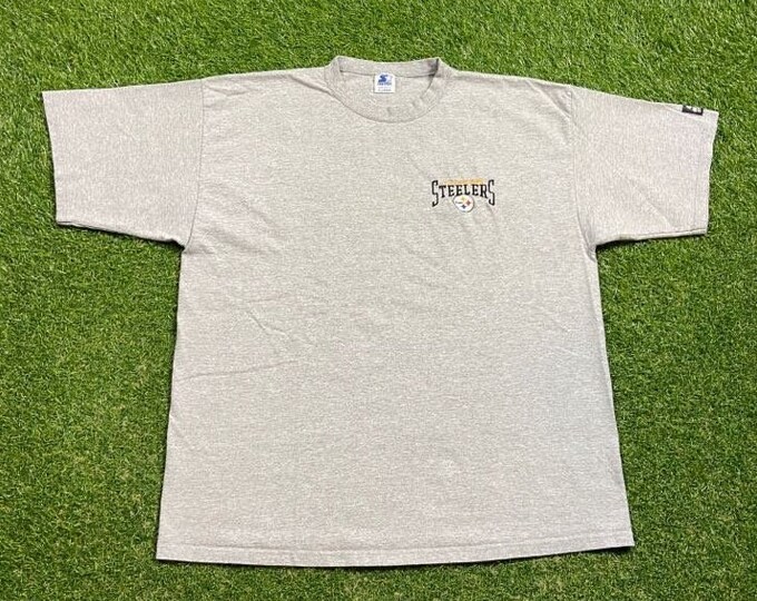 Vintage Pittsburgh Steelers T Shirt Tee Starter Made USA Size Xtra Large XL NFL Football Pennsylvania 1990s 90s