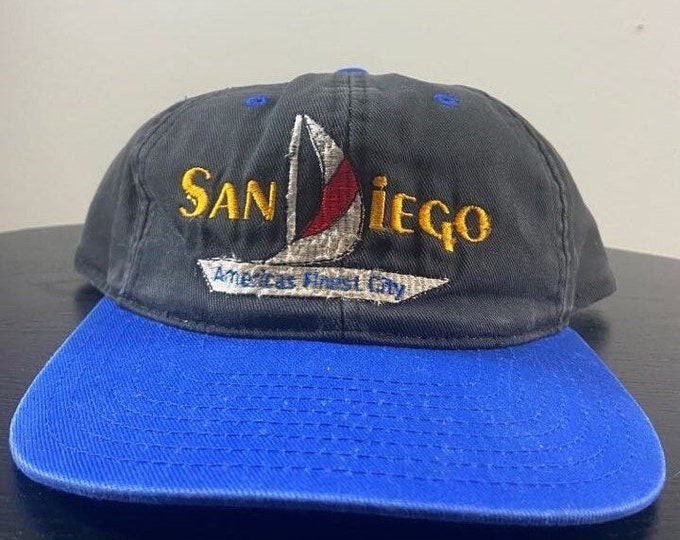 Vintage San Diego Snapback Hat Cap Genesis Headwear OSFA Padres Chargers California 1990s 90s