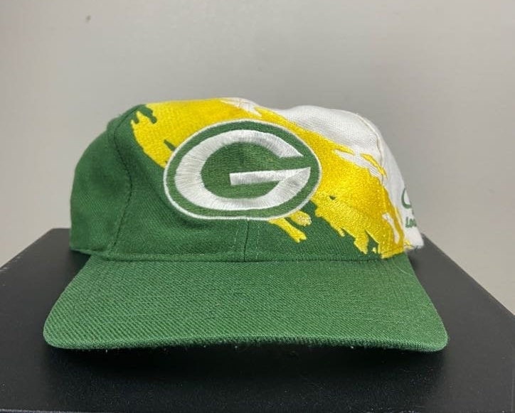 Vintage Green Bay Packers Snapback Hat Cap Splash Logo Athletic NFL  Football Wisconsin Pack Cheese Head 1990s 90s