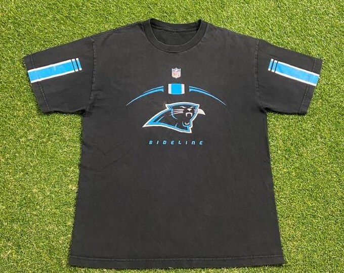 Vintage Carolina Panthers T Shirt Tee Reebok Size Medium M NFL Football Nfc North Carolina 1990s 90s