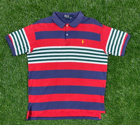 Vintage Ralph Lauren Polo Shirt Made USA Size Large RL American