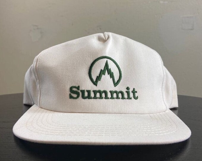 Vintage Summit Strap Back Hat OSFA Classic Cap 1980s 1990s 80s 90s