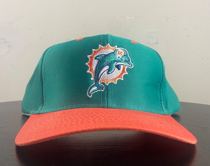 Vintage Miami Dolphins Snapback Hat Cap OSFA NFL Football Florida FL Dan Marino 1990s 90s