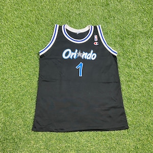 Vintage Orlando Magic Penny Hardaway #1 Jersey Champion Size Small S NBA Basketball Florida Penny Shaq 1990s 90s